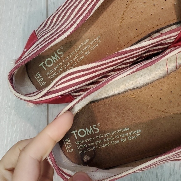 Toms Women Comfort Rope Loafer Slip on flats shoes sz 9.5 - Picture 6 of 11